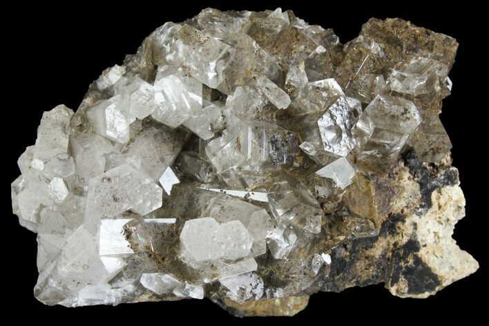 Transparent Columnar Calcite Crystal Cluster - China #163994